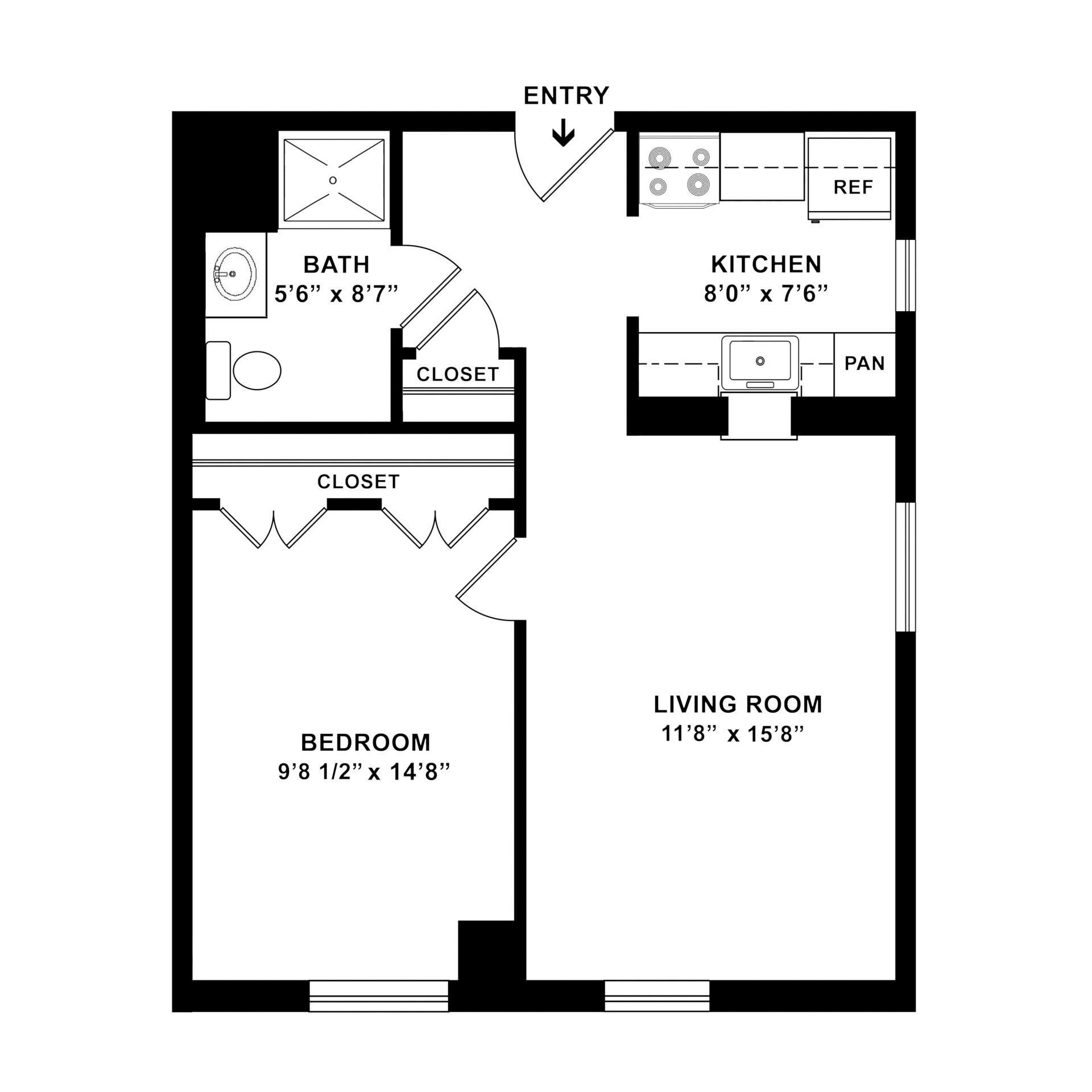 Apartment D 1 Bedroom 1 Bathroom at Weinberg Gardens Apartment D 1 Bedroom 1 Bathroom at Weinberg Gardens